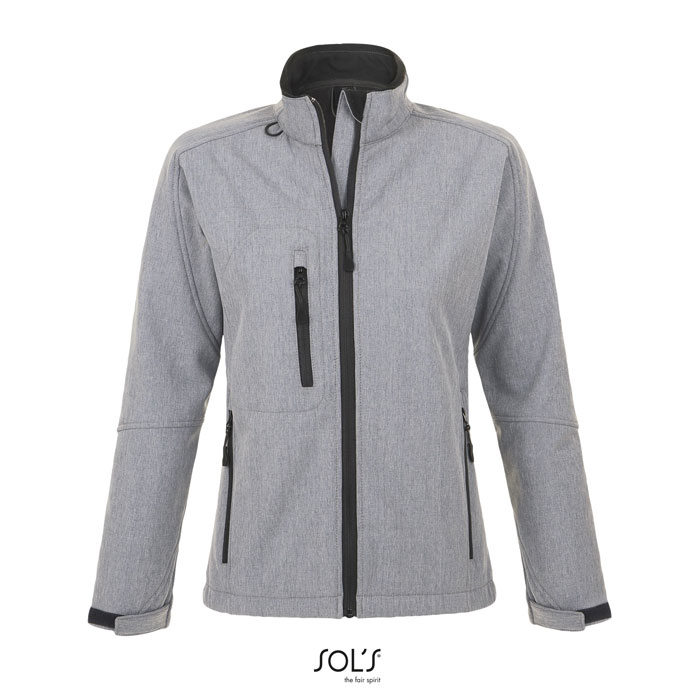 Veste softshell personnalisée femme ROXY Gris chiné